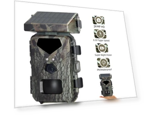 IR Tracking Camera with Solar Panels — Outdoor & Wildlife Cameras, SUNTEK