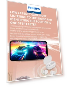 Mini Earphone Wireless Bluetooth Headphone — Over-Ear Headphones, Philips