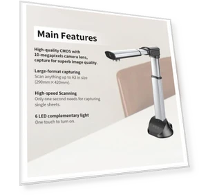 Document Scanner with 10-megapixel Camera Lens — Document Imaging Devices, GUCEE