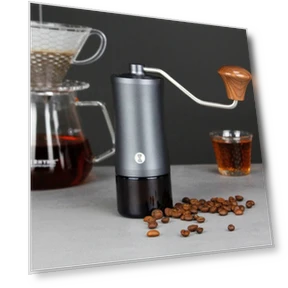 Manual Stainless Steel Core Dual Shaft Hand Crank Coffee Bean Grinder — Electric Blade Coffee Grinders