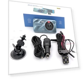 4-inch Car 2.5D High-Definition 1080P Dual Recording Car Recorder — Dashboard Cameras