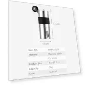 Mini Manual Stainless Steel Coffee Grinder — Hand Coffee Grinders