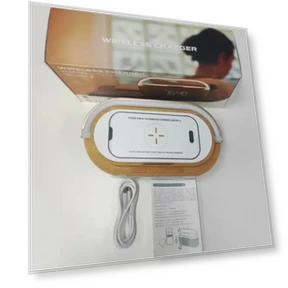 Multifunction Night Light Alarm Clock with Wireless Charger and BT Speaker — Alarm