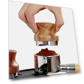 Pear Wood Stainless Steel Coffee Compressor — Tampers