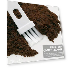 Coffee Bean Grinder Spoon Cleaning Brush Set — Cleaning Products