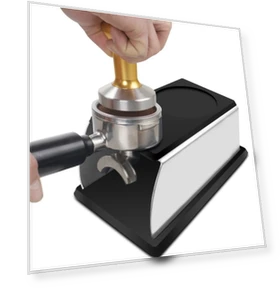 Espresso Coffee Tamper Stand — Milk Frothing Pitchers