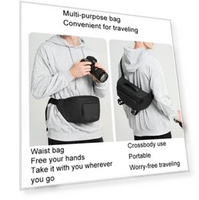 Large Multifunctional Camera Belt Bag — Camera Bags & Accessories, Cwatcun