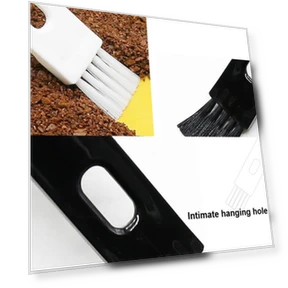 Semi-automatic Coffee Machine Cleaning Brush with Coffee Bean Spoon — Cleaning Products