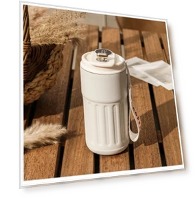 Coffee Thermos with Temperature Display — Beverage Warmers