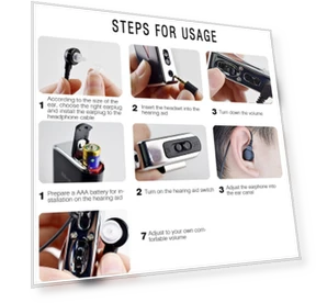 Sound Amplifier Hearing Aid Headphones — Hearing Amplifiers
