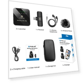 Wireless Lavalier Microphone for Type-C Phone — Wireless Systems, PULUZ