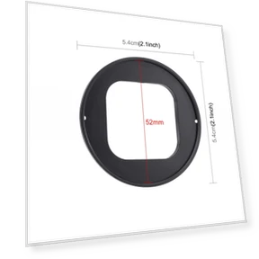 52mm UV Lens Filter with Adapter Ring for GoPro — Camera Gear, PULUZ