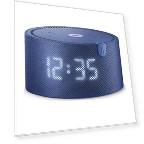Smart Speaker Mini Plus with Clock, Blue — Portable Audio, Yandex