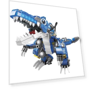 Mini Block Dinosaur Robot Spino — Interactive Animal Companions, Board M Factory