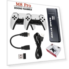 Pro Gaming Console with Dual Wireless Controller — Accessories, FourAll