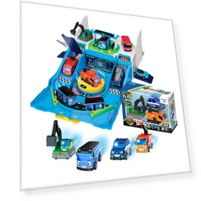 Smart Charging Station with Mini Smart Cars — Pretend Play, Board M Factory