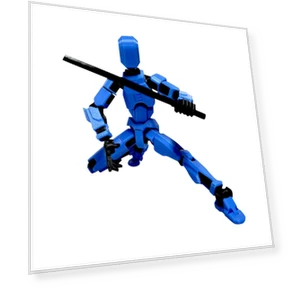 3D Printed Titan Robot Mobile Doll Set — Collectible Statues, aprecious