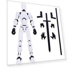 3D Printed Titan Robot Mobile Doll Set — Collectible Statues, aprecious
