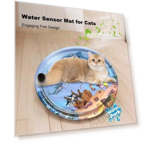 Interactive Water Sensor Play Mat for Cats — Cat Playthings, Xomken