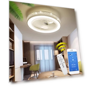 Modern Smart LED Ceiling Fan with Light — Ceiling Fans, The Romantics