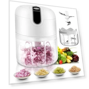 Portable Mini Chopper with 3-Layer Blades — Choppers, Living Mall