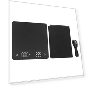 Coffee Scale with Automatic Timing Functions — Precision Weighing Solutions, KONNWEI