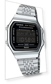 Digital Watch Mobile Link Bluetooth Equipped Step Tracker — Wearable Accessories, Casio