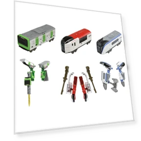 Shinkansen Transformation Robot Shinkalion Z Zairiner Set — Playsets, Tomy