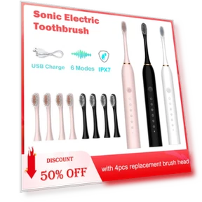 Electric Toothbrush with Smart Timing — Electric Toothbrush Heads, Versatile glasses