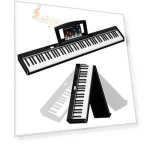 Electronic 88 Key Foldable Touch Keyboard — Portable Keyboards, Kayomart