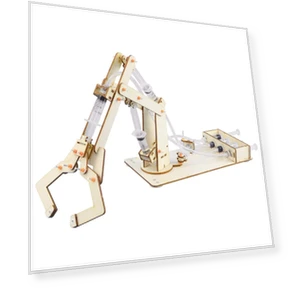 Hydraulic Robotic Arm Wooden Assembly Kit — Construction Kits, Japan Zen Mall