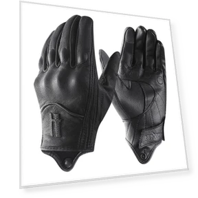 Leather Motorcycle Gloves with Touchscreen — Gloves, nicoJAPAN