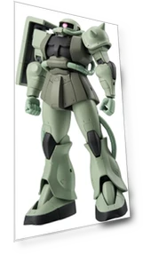 Mobile Suit Gundam Zaku Painted Movable Figure — Dolls & Figures, TAMASHII NATIONS