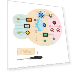 Sensory Board with Switch LED Lights — Infant & Early Childhood Playthings, ZY-Animal-N