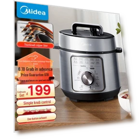 Smart Multi-Function Electric Pressure Rice Cooker — Electric Pressure Cookers, Midea