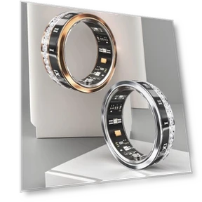 Titanium Smart Ring V2 with Diamonds — Smart Rings, Smarter than future