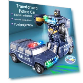 Transforming Police Car Robot Toy — Toy Vehicles, Shoes Arena