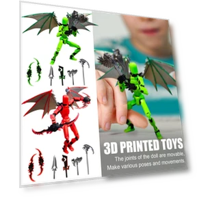 3D Printed Titan Robot Mobile Doll Set — Collectible Statues, Ren Beauty