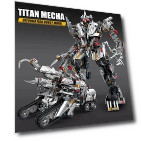 Deforming Robot Warrior Building Blocks — Construction Kits, KAZI