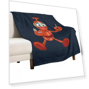 Little Robot Character Blanket — Wearable