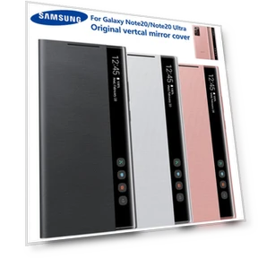 Оригинальный вертикальный зеркальный прозрачный Smart View Flip Cover — Protective Covers, Samsung