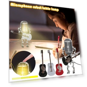 Robot Microphone Desk Lamp — USB Lighting Solutions, Long nose