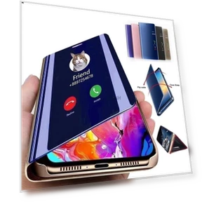 Smart Mirror Folding Phone Case — Screen Protectors, case-A1