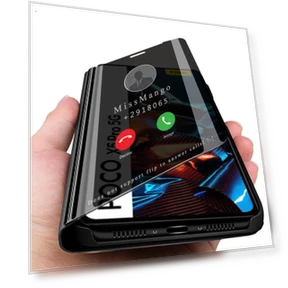 Smart Mirror Leather Folding Phone Case — Protective Cases, hengbo-Cases