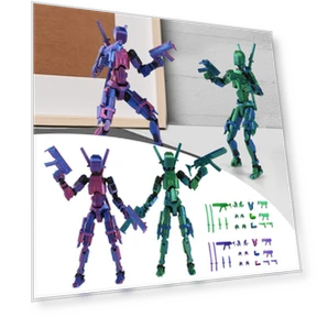 3D Printed Titan Robot Mobile Doll Set — Collectible Statues, aprecious