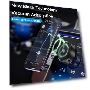 Magnetic Vacuum Car Phone Holder — Dashboard Installation Kits, Auto Home Solutions