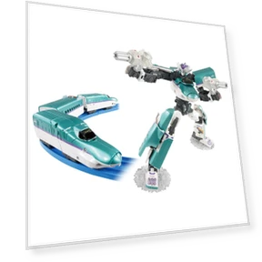 Plarail Shinkansen Transforming Robot Shinkalion Z Shinkalion ZH5 Hayabusa — Playsets, TAKARA TOMY