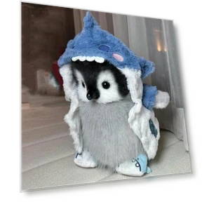 Realistic Plush Robot Penguin — Interactive, HonorBond
