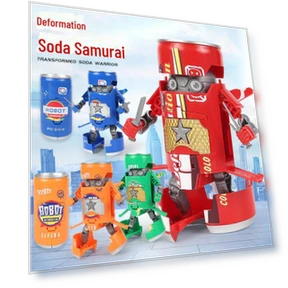 Robot Toy Transformer from Beverage Can — Playsets, Serene Greens
