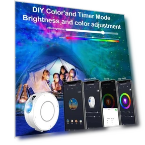 Smart Aurora Galaxy Star Projector Night Light — Night Lights, Rainbow Rain